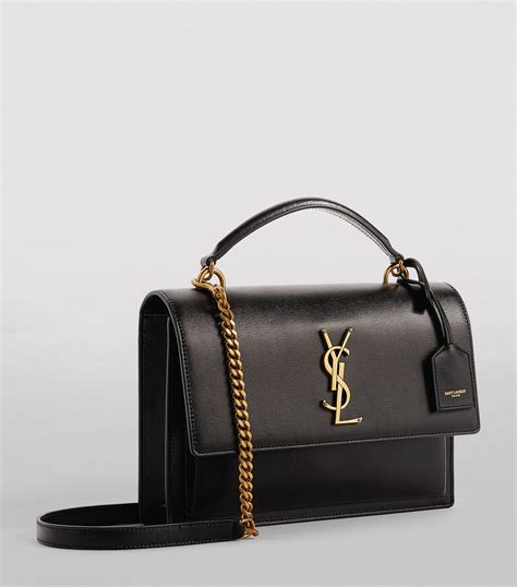 Saint Laurent Sunset Leather Shoulder Bag .